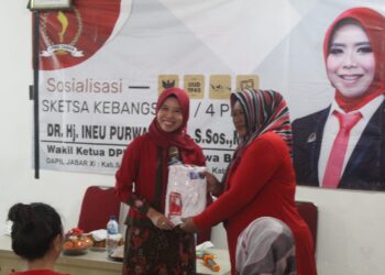 Ineu Laksanakan Sosialisai 4 Pilar Kebangsaan Bersama Kader Posyandu Sumedang