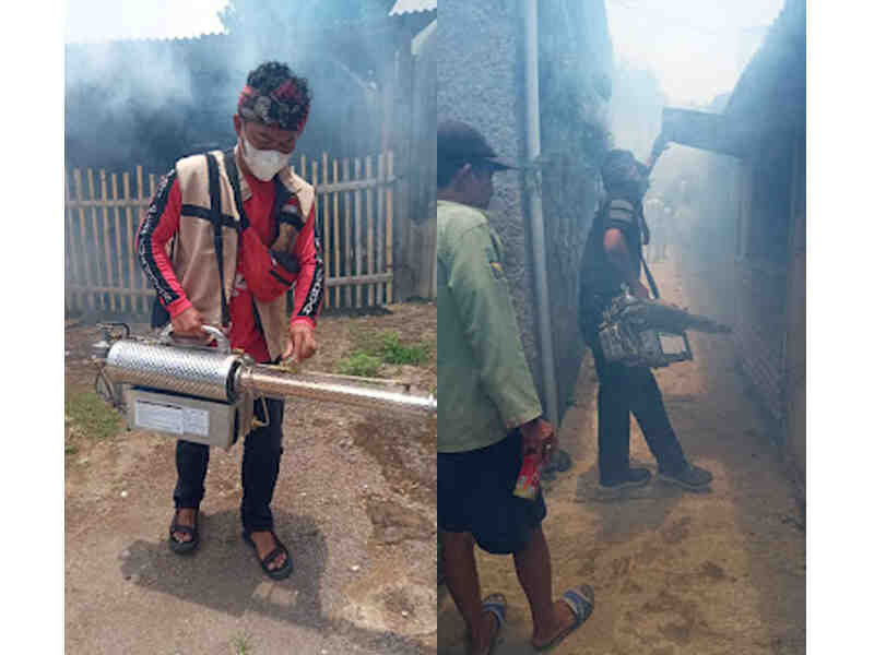 Antisipasi Penyakit Demam Berdarah, Baguna Jabar Lakukan Fogging di Kecamatan Baleendah