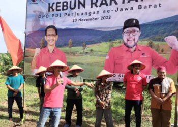 DPC PDI PERJUANGAN Kabupaten Bekasi Membuka Kebun Rakyat Demi Menjaga Ketahanan Pangan