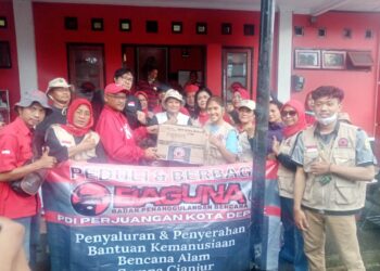 PDI Perjuangan Depok Gotong Royong Bantu Terdampak Gempa Cianjur
