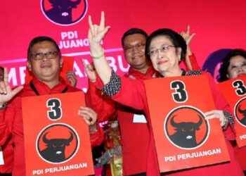 PDI Perjuangan Nomor Urut Tiga di Pemilu 2024