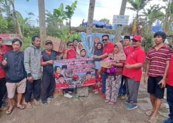 Peduli Korban Gempa, Ranting PDI Perjuangan se-Kota Bekasi Salurkan Bantuan ke Cianjur
