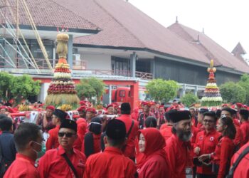 Budaya Gunungan Hasil Bumi di HUT PDI Perjuangan Ke-50, Bermakna Harapan untuk Indonesia
