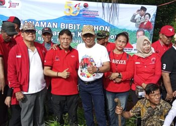 Peringati Ulang Tahun Emas, DPC PDI Perjuangan Kabupaten Bogor Tanam 500 Pohon di 6 Lokasi