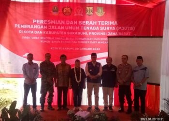 Dr Ribka Tjiptaning Bersama Kementrian ESDM Resmikan 125 Titik PJUTS di Kota Dan Kabupaten Sukabumi