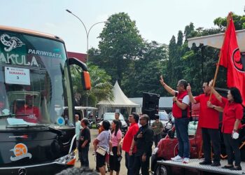 PDI Perjuangan: Konsentrasi Utama Bantu Mudik Lebaran, DPP Partai Pantau Posko Gotong Royong Pasca Pelepasan Mudik 178 Bus dan 9 Gerbong Kereta Api