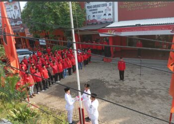 Hari Lahir Pancasila, DPC PDI Perjuangan Kota Bekasi Gelar Upacara Bendera