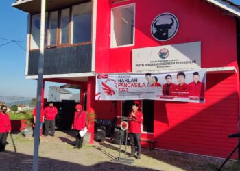 Peringati Hari Pancasila, PDI Perjuangan Cimahi Gelar Upacara Bendera