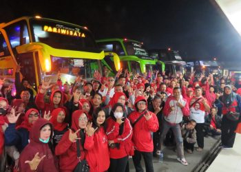 Puncak Bulan Bung Karno di GBK, DPC PDI Perjuangan Kota Tasikmalaya Berangkatkan 300 Kader