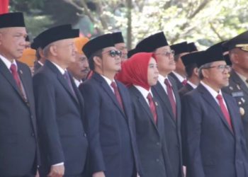 Ineu Purwadewi Hadiri Upacara HUT RI Ke-78 di Lapangan Gasibu Bandung