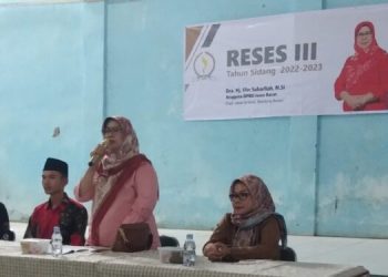 Anggota DPRD Jabar Hj Elin Suharliah Serap Aspirasi Dari Masyarakat Desa Tanjungjaya Cihampelas KBB