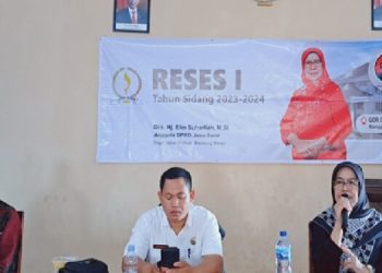 Reses I Tahun 2023-2024 DPRD Jabar Hj Elin Suharlliah Kunjungi Desa Sukaresmi Rongga