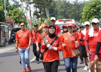 Sambut Api Perjuangan dari Mrapen, Ineu Purwadewi Ingatkan untuk Tetap Semangat Memperjuangkan Program Partai