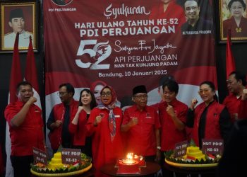 HUT ke-52, PDI Perjuangan Jabar Tegak Lurus Dibawah Arahan Ketum Megawati Soekarnoputri