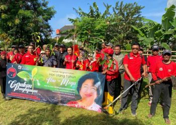 Hadiah Ulang Tahun Untuk Megawati Soekarnoputri ke-78, PDI Perjuangan Jawa Barat Tanam Ribuan Pohon