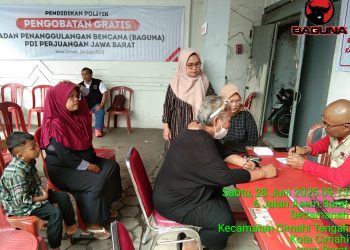 Baguna PDI Perjuangan Jabar Buka Posko Layanan Kesehatan di Rumah Perjuangan Cimahi